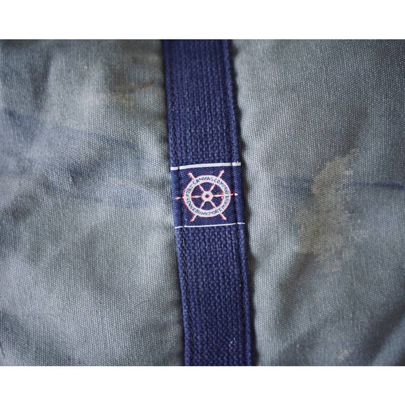 Vintage Cotton Canvas Pullman Luggage Bag - Picture 6 of 9